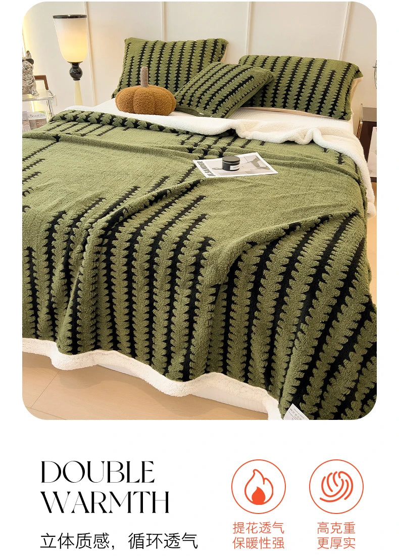 Couverture épaisse et chaude en flanelle, Super douce et moelleuse, Queen, simple, Double taille, confortable, multifonctionnelle, pour la sieste, respectueuse de la peau