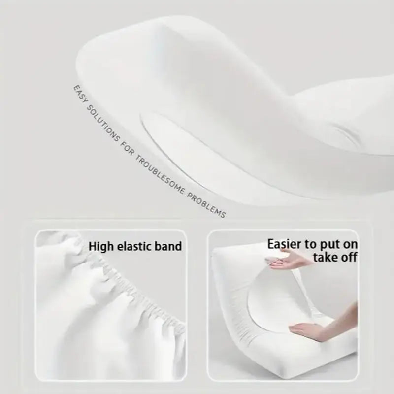 4PCS Disposable Pillowcase Set, Dirt-Proof & Breathable, Universal Fit for Hotel, Beauty Salon, Travel - No Pillow Core Included