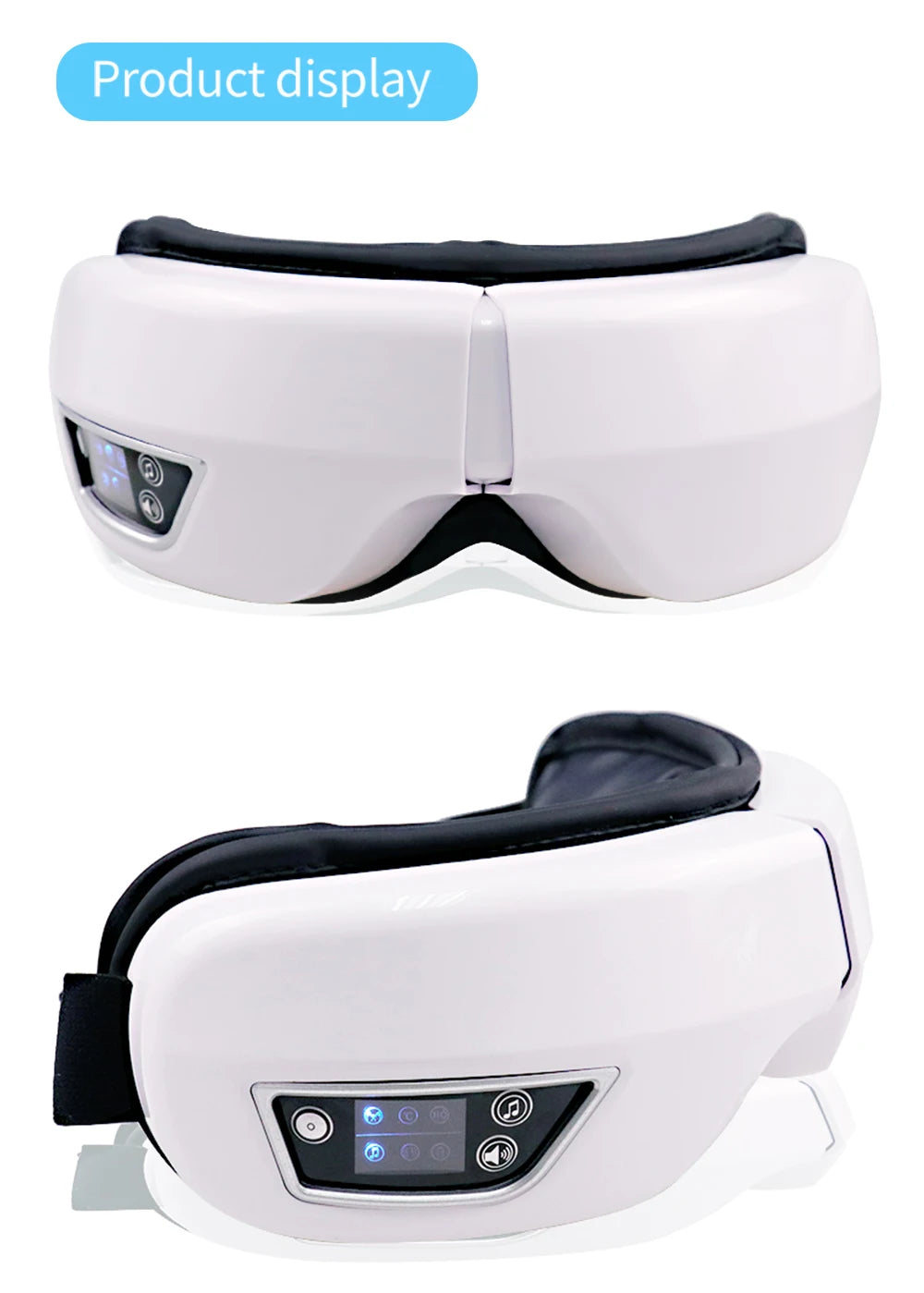 6D Smart Eye Massager Vibration Airbag Compress Eye Care Instrument Bluetooth Music Eye Massage Glasses Eye Relax Fatigue
