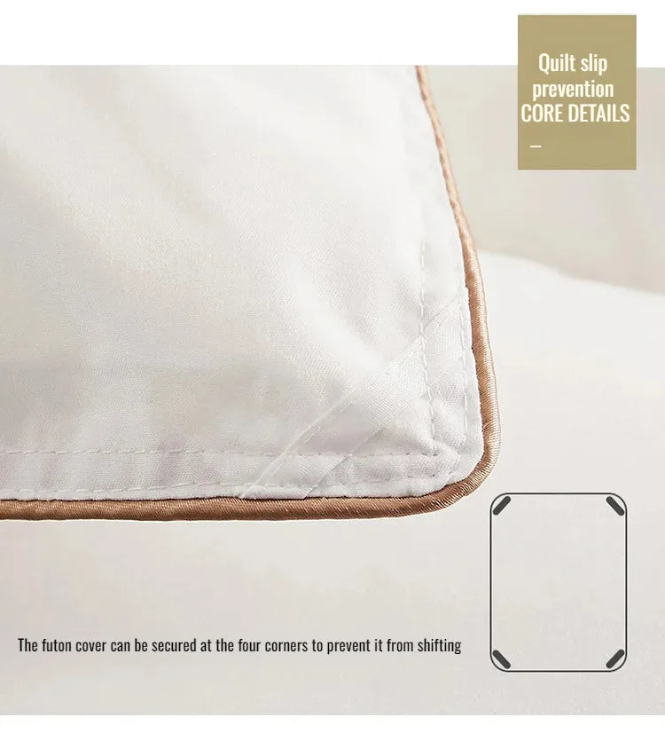Couette épaisse en duvet d'oie blanche 95%, couette confortable et respirante, cadeau idéal pour les étudiants, noyau de couette épais en coton d'hiver