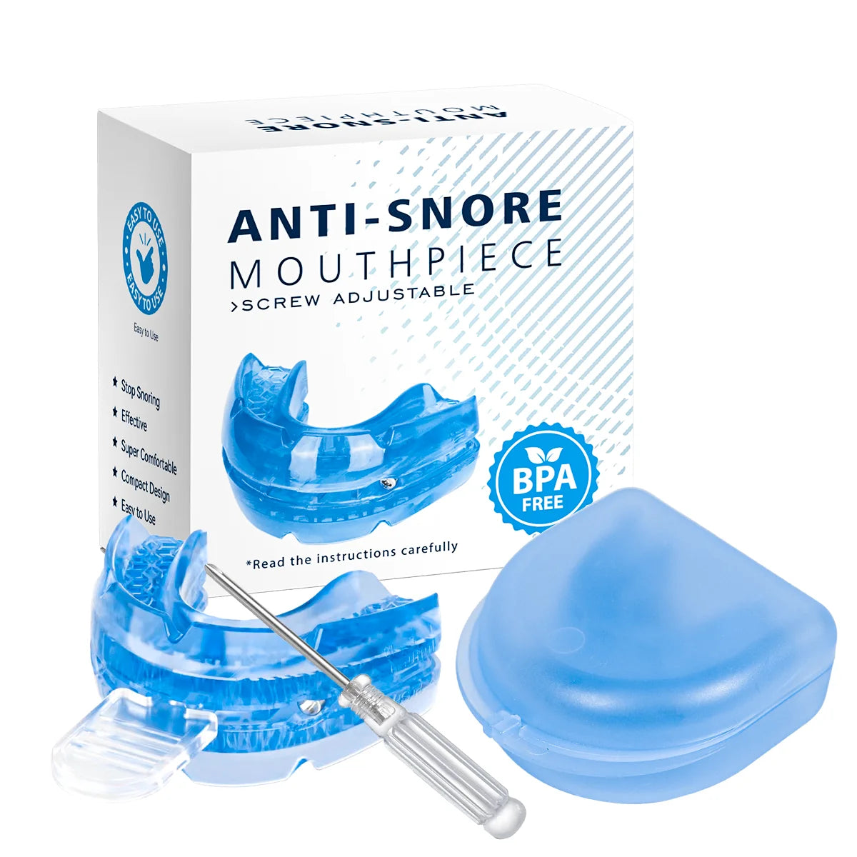 Anti Snore Bruxism Mouth Guard Stop Snoring Mouthpiece Teeth Bruxism Sleeping Aid Apnea Devices Night Anti-Snoring Mouth Guard