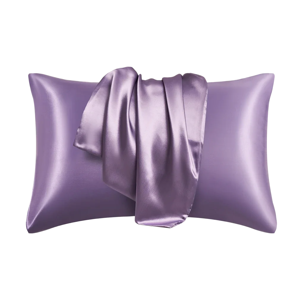 Pillowcase Silk Pillow Cover Silky Satin Hair Beauty Pillow case Comfortable Pillow Case Home Decor wholeStandard/Queen 1PC