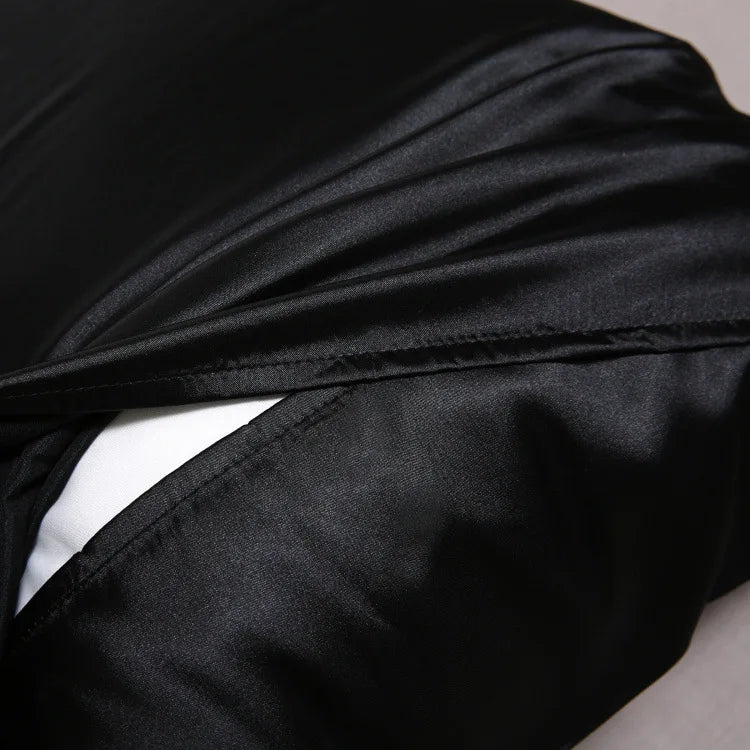 Pillowcase Silk Pillow Cover Silky Satin Hair Beauty Pillow case Comfortable Pillow Case Home Decor wholeStandard/Queen 1PC