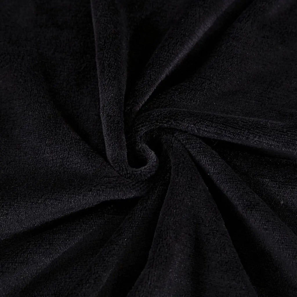 1 couverture de couleur unie avec polaire épaisse, adaptée à toutes les saisons, lavable en machine