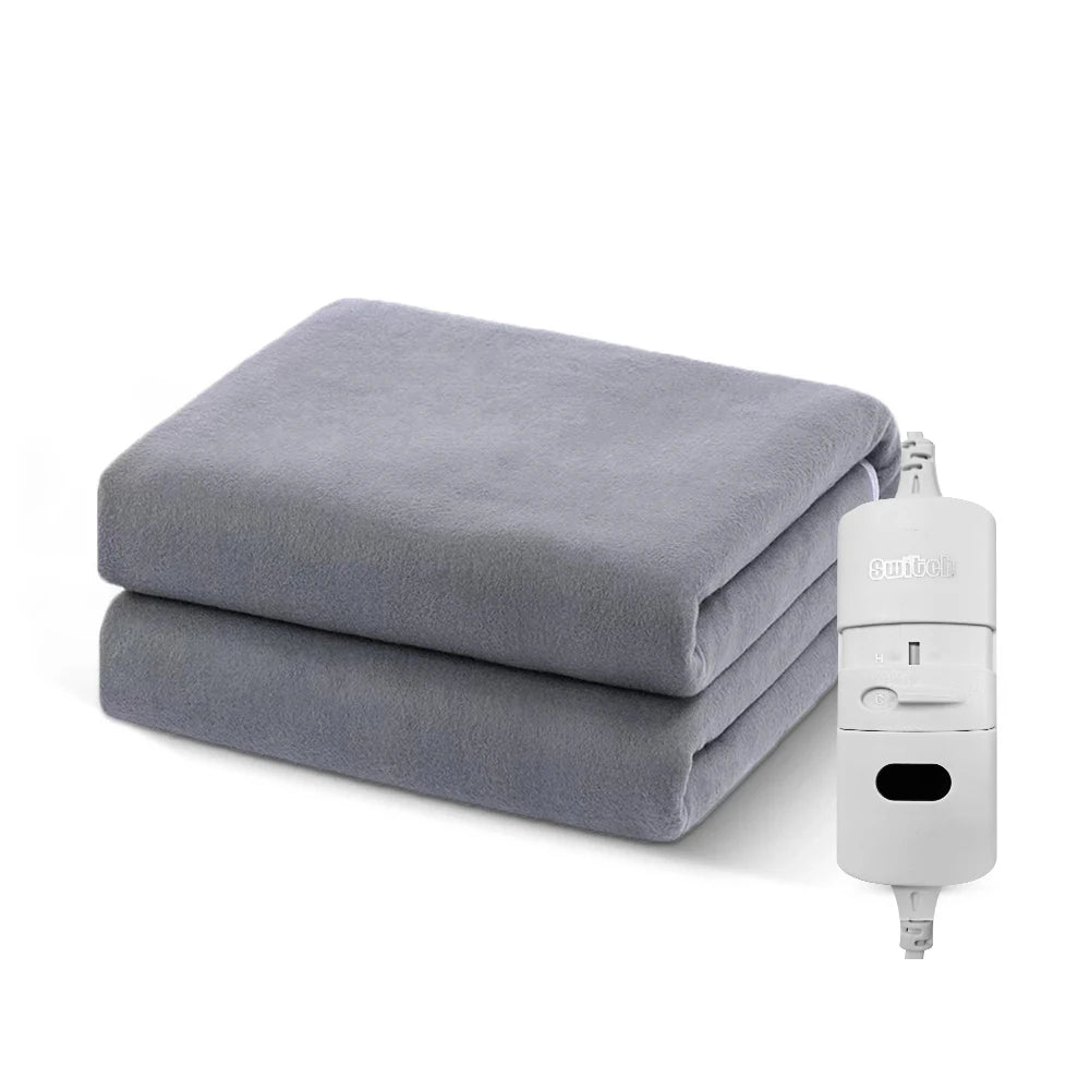 Couverture chauffante électrique avec thermostat automatique, matelas de lit, chauffe-corps double, tapis métropolitain, coussin en polymères, prise UE, 220V