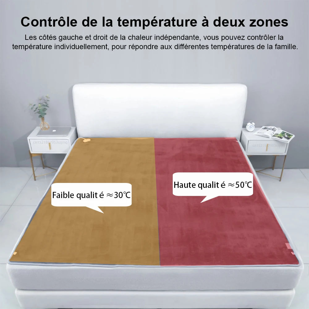 Couverture chauffante électrique pour chambre, couverture chauffante automatique, chauffe-corps, matelas thermique, 220V