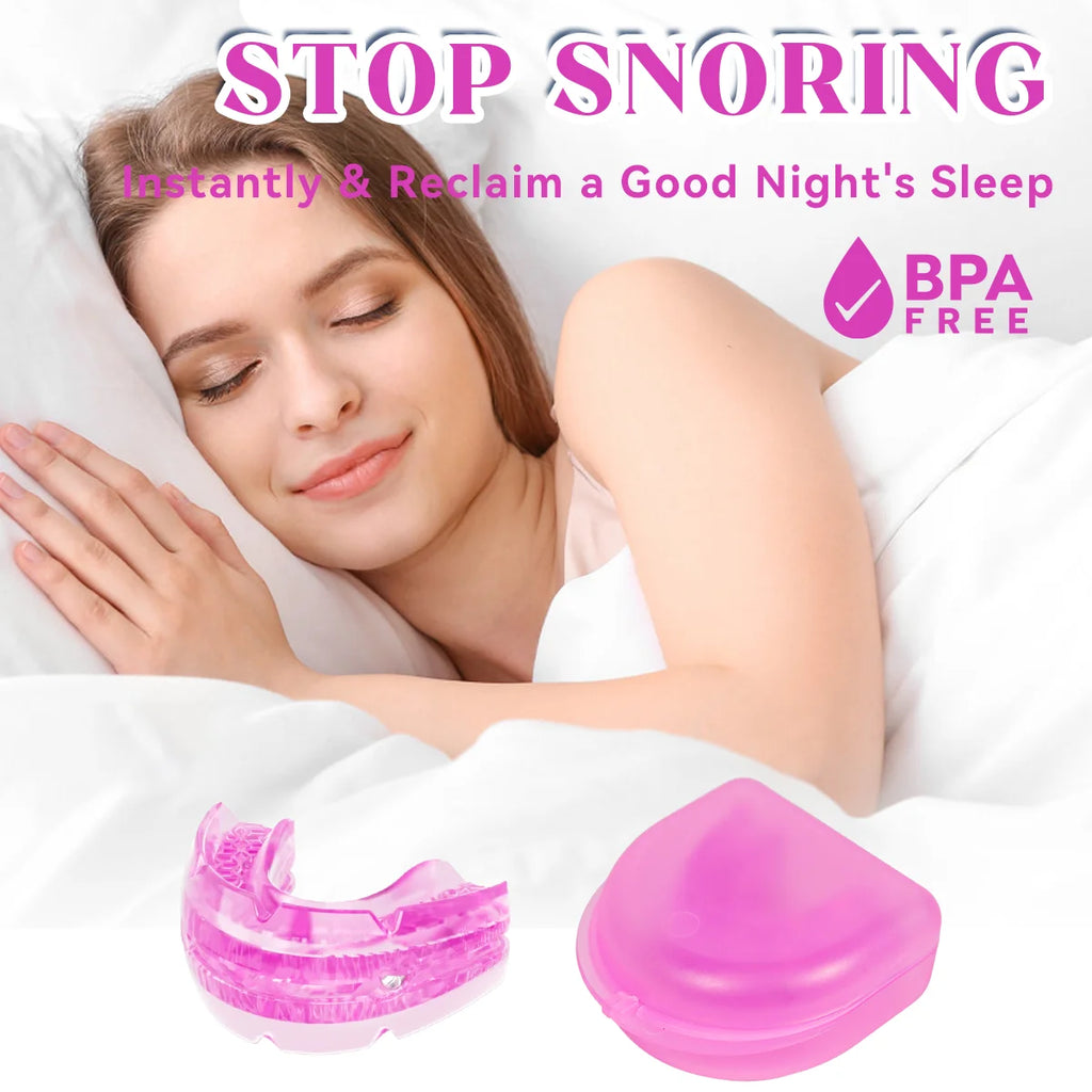 Anti Snore Bruxism Mouth Guard Stop Snoring Mouthpiece Teeth Bruxism Sleeping Aid Apnea Devices Night Anti-Snoring Mouth Guard