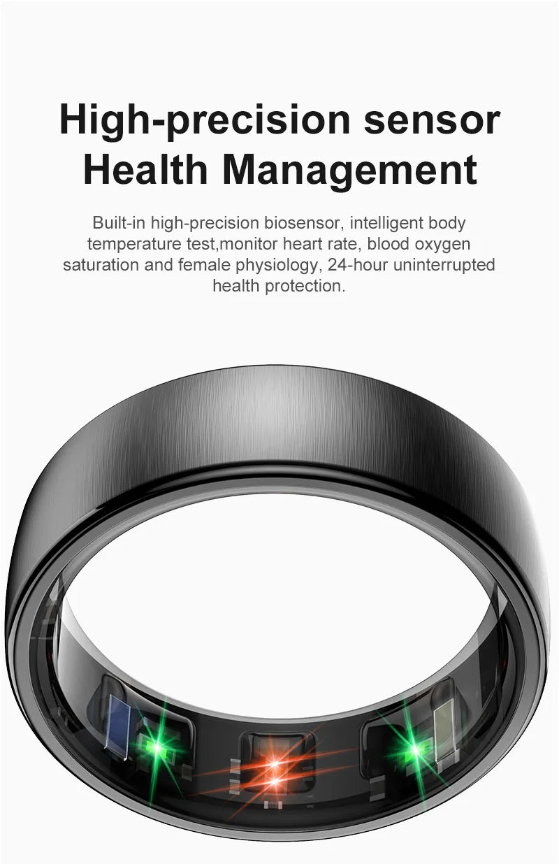 Uhoofit R10 anneau intelligent avec station de charge hommes femmes santé sommeil surveillance de la fréquence cardiaque IP68 et 5ATM étanche Mode multisport