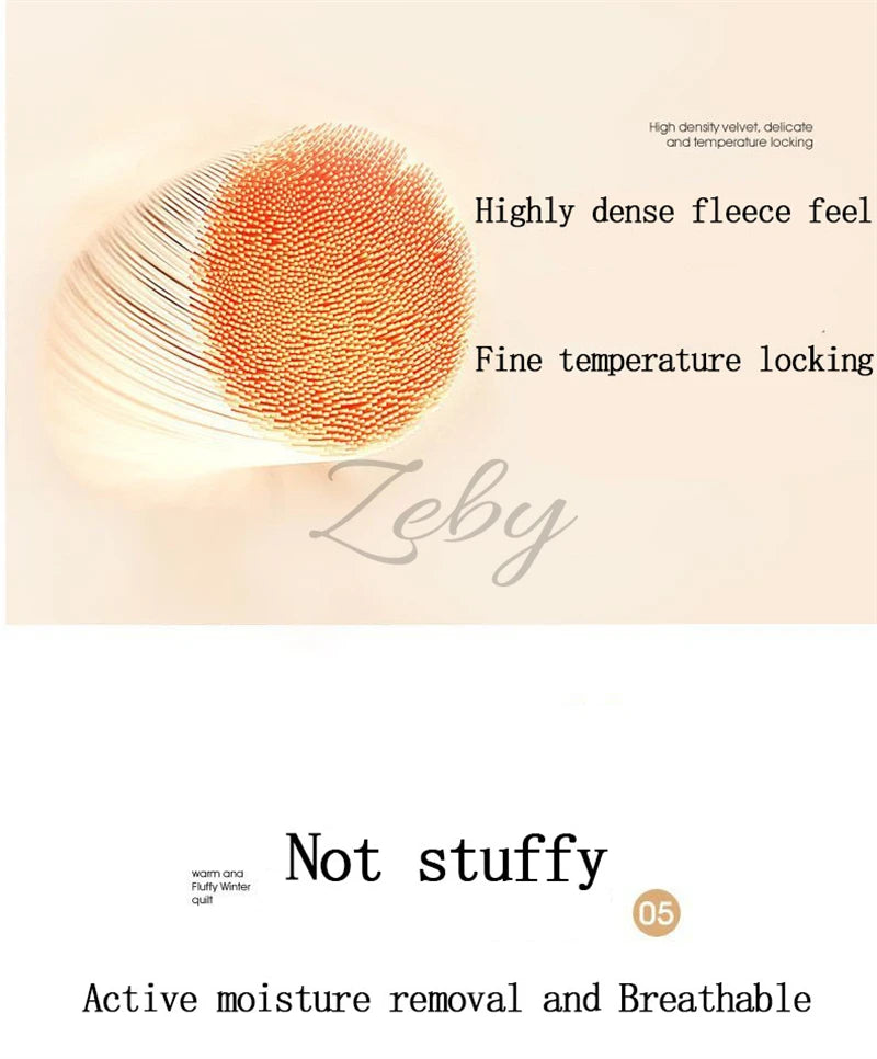 New Super Thick Winter Warm Blanket for Bed Artificial Lamb Cashmere Weighted Blankets Soft Comfortable Warmth Quilt Comforter