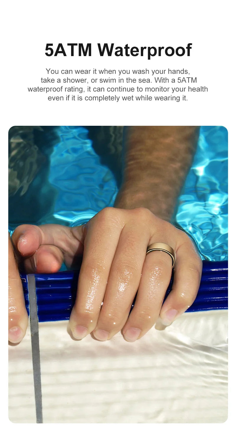 Uhoofit R10 anneau intelligent avec station de charge hommes femmes santé sommeil surveillance de la fréquence cardiaque IP68 et 5ATM étanche Mode multisport