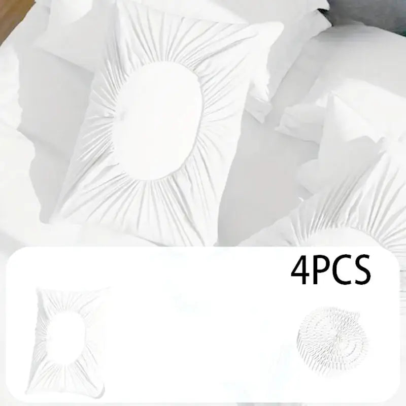 4PCS Disposable Pillowcase Set, Dirt-Proof & Breathable, Universal Fit for Hotel, Beauty Salon, Travel - No Pillow Core Included