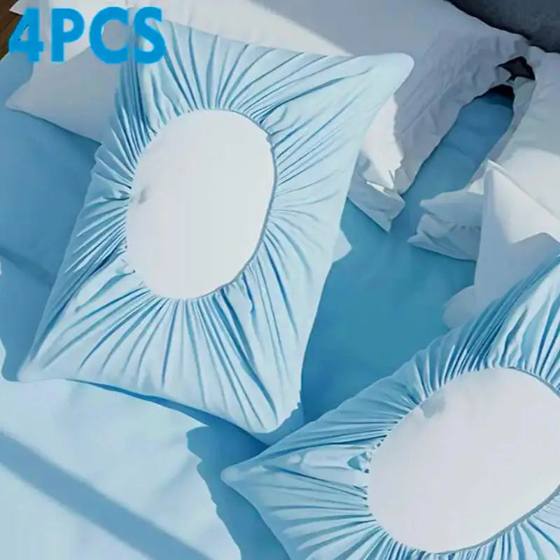 4PCS Disposable Pillowcase Set, Dirt-Proof & Breathable, Universal Fit for Hotel, Beauty Salon, Travel - No Pillow Core Included