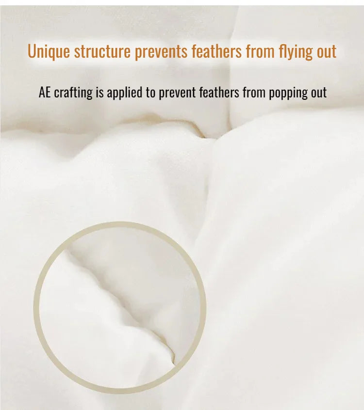 Couette épaisse en duvet d'oie blanche 95%, couette confortable et respirante, cadeau idéal pour les étudiants, noyau de couette épais en coton d'hiver