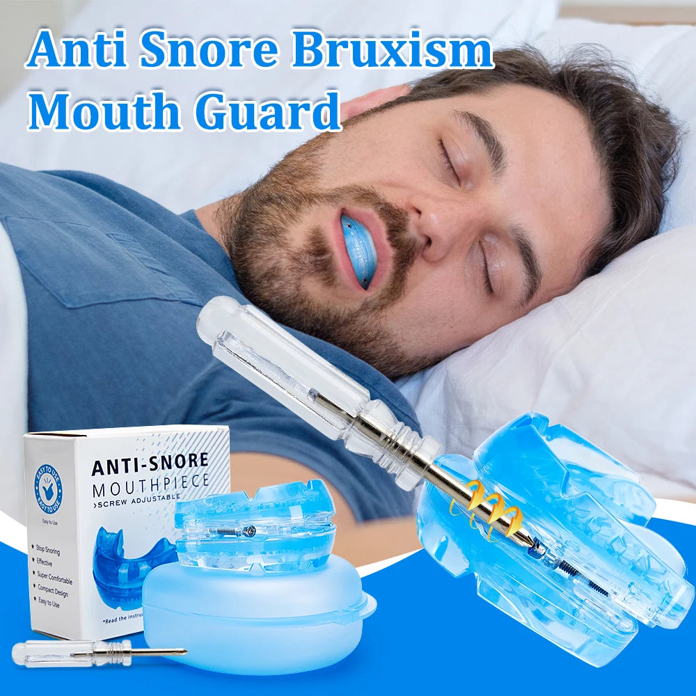 Anti Snore Bruxism Mouth Guard Stop Snoring Mouthpiece Teeth Bruxism Sleeping Aid Apnea Devices Night Anti-Snoring Mouth Guard