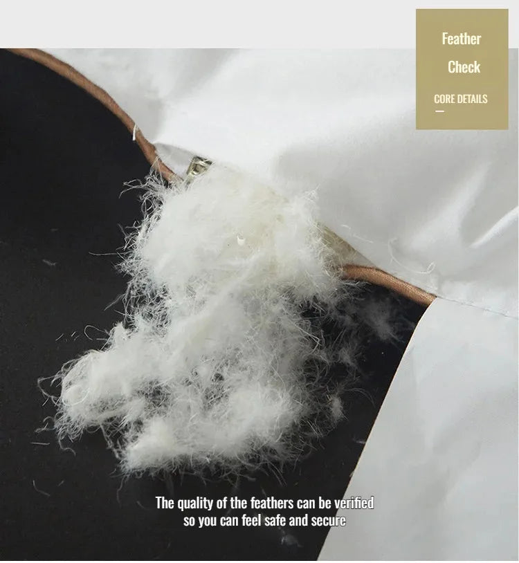 Couette épaisse en duvet d'oie blanche 95%, couette confortable et respirante, cadeau idéal pour les étudiants, noyau de couette épais en coton d'hiver