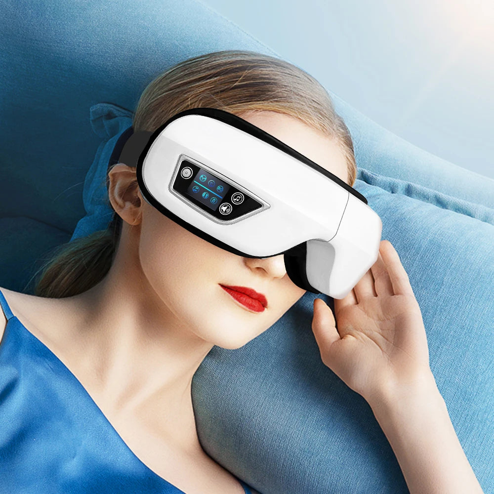 6D Smart Eye Massager Vibration Airbag Compress Eye Care Instrument Bluetooth Music Eye Massage Glasses Eye Relax Fatigue