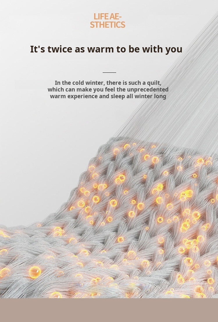 Household Thickened Warm Quilt Core Double-sided Velvet Lamb Wool Autumn Winter Blanket dormitory Warm Double-sided Velvet Core