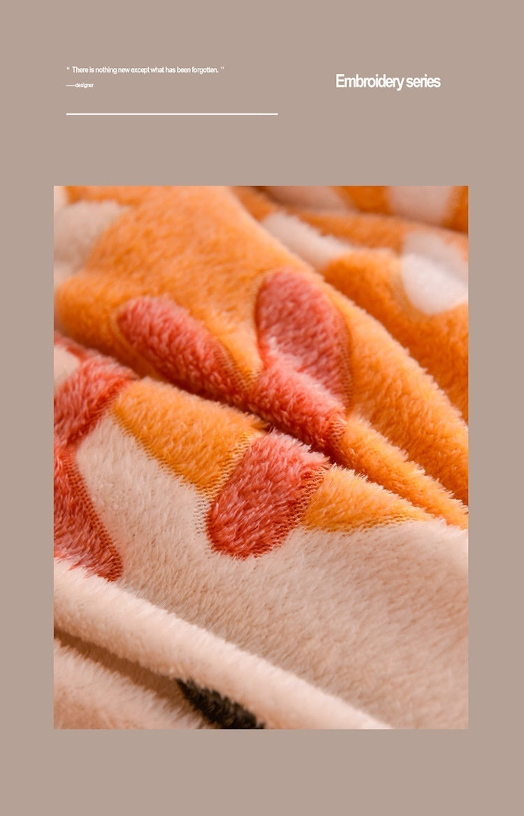 Household Thickened Warm Quilt Core Double-sided Velvet Lamb Wool Autumn Winter Blanket dormitory Warm Double-sided Velvet Core